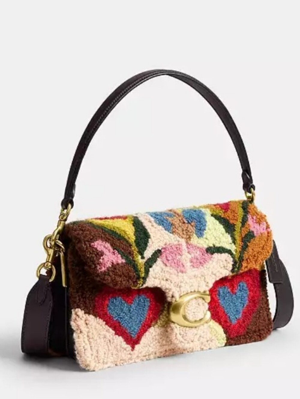Coach Multicolor Tabby Heart Patch Shoulder Bag - Picture 4 of 10